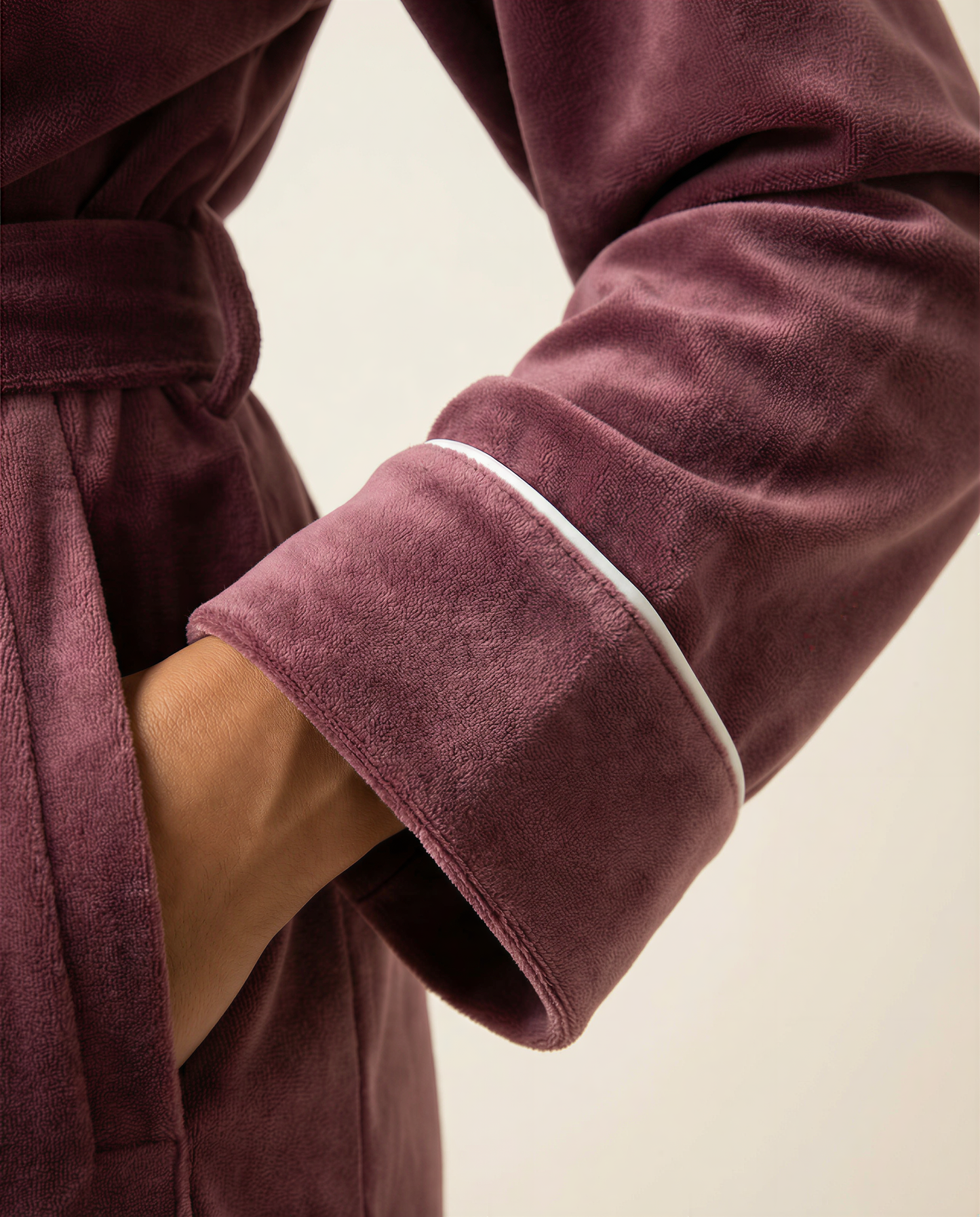 The Rosé Velvet Robe Set